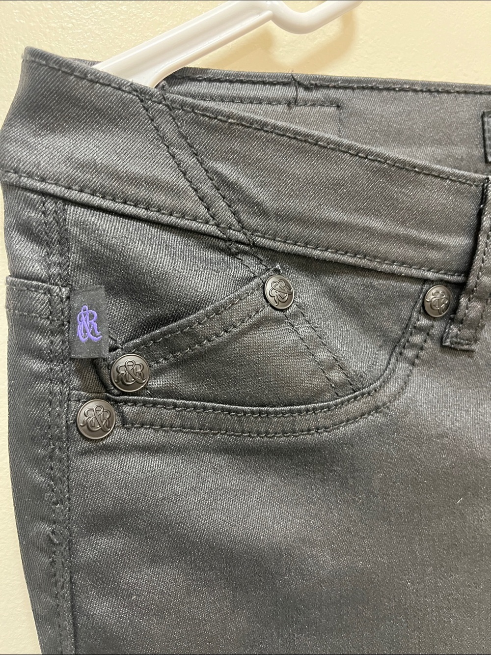 Rock & Republic Misses Kashmere Jeans Black Size 10 - Picture 7 of 11